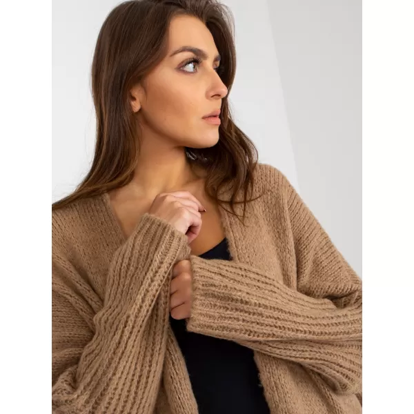  Dámský kardigan OCH BELLA TW-SW-BI-M2201.87 DARK BEIGE 
