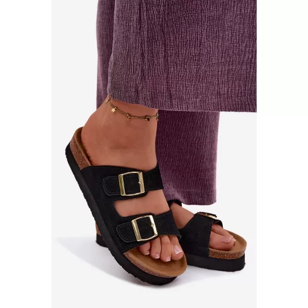  Dámské pantofle VINCEZA 102657 BLACK 