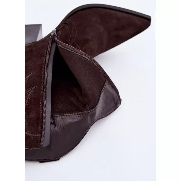  Dámské kozačky BOTO 2585A BROWN 