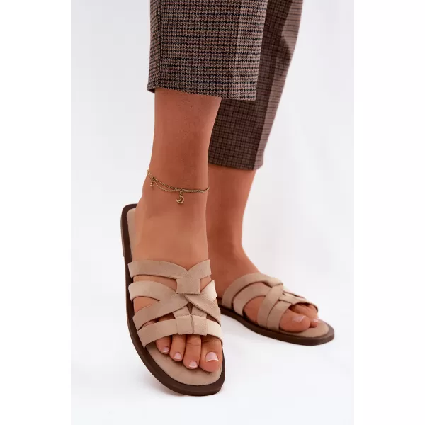  Dámské pantofle BOTO 9826 BEIGE 