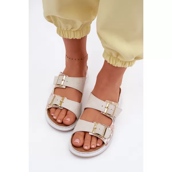  Dámské pantofle INBLU SD000001 BEIGE 