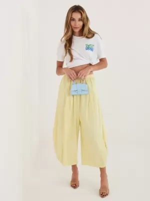 Dámské kalhoty ITALY MODA IT-SP-FL9321.96 BRIGHT YELLOW