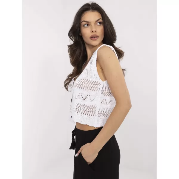  Dámský svetr SUBLEVEL D93076J90849A WHITE 