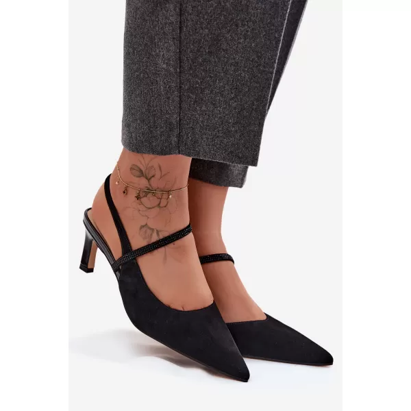 Dámské sandály D&A CR61-3048 BLACK 