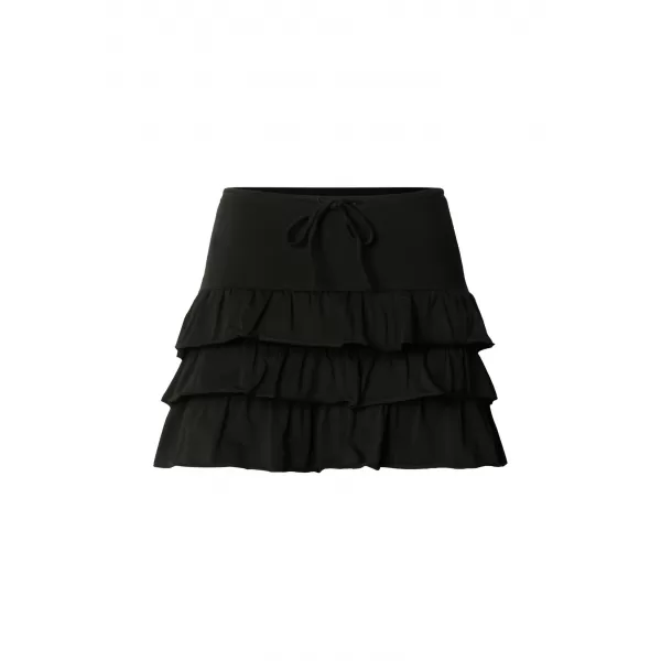  Dámská sukně URBAN CLASSICS TB7506-00007 BLACK 
