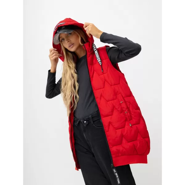  Dámská vesta FACTORY PRICE SK-KZ-HH-079.09 RED 