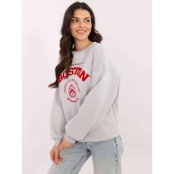  Dámská mikina MY RED LIPS EM-BL-617-15.55P LIGHT GREY 