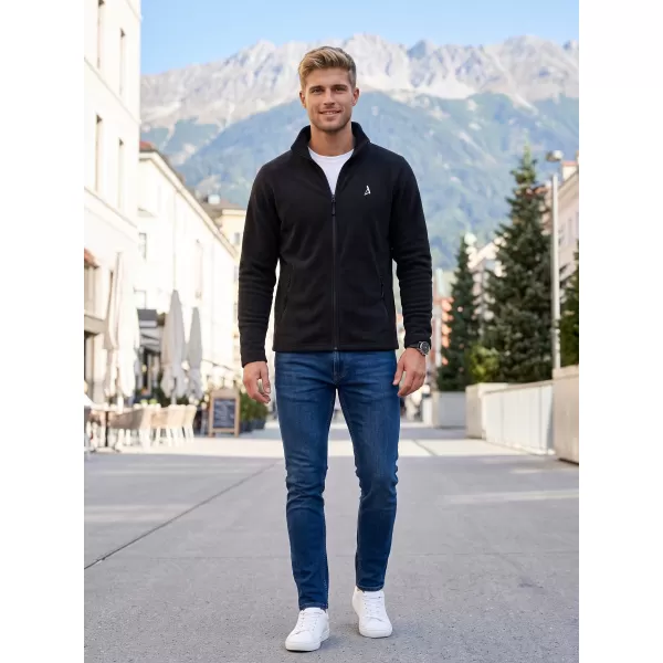  Pánská fleece mikina ALTISPORT ALM002852 ČERNOSTŘÍBRNÁ 