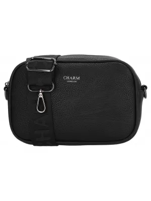 Crossbody taška Charm London Mulberry street W01597 Black BLACK