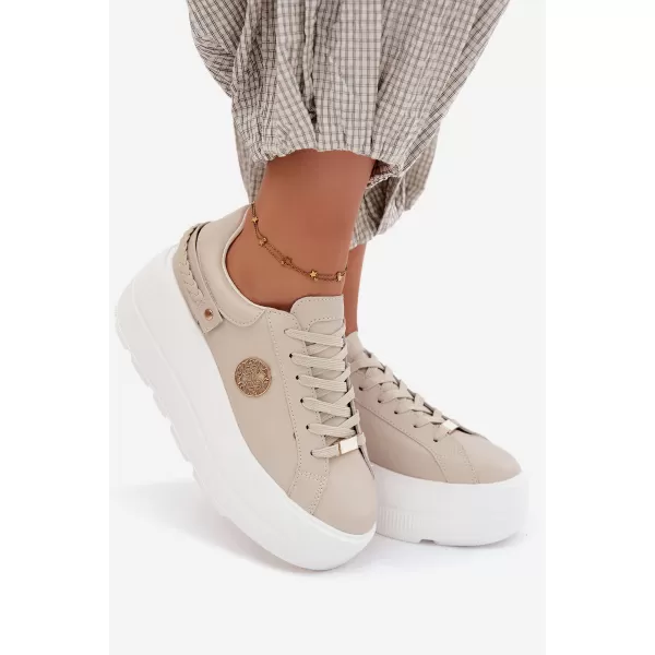  Dámské tenisky D&A LR61-7095 BEIGE 