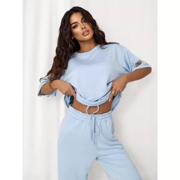  Dámský komplet RUE PARIS RV-KMPL-A1290.94 LIGHT BLUE 
