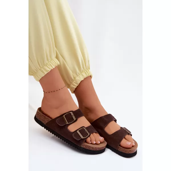  Dámské pantofle BOTO 2832 BROWN 