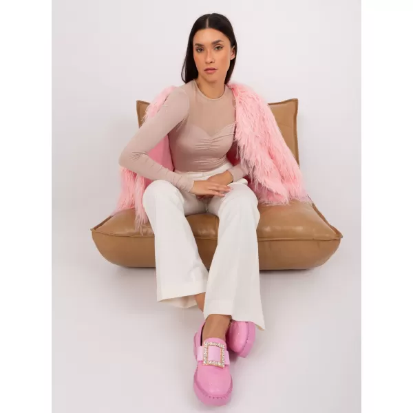  Dámská bunda WOOL FASHION ITALIA AT-KR-2359.96P BRIGHT PINK 