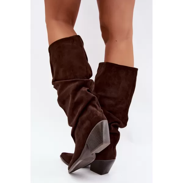  Dámské kozačky BOTO 2580A-1 BROWN 
