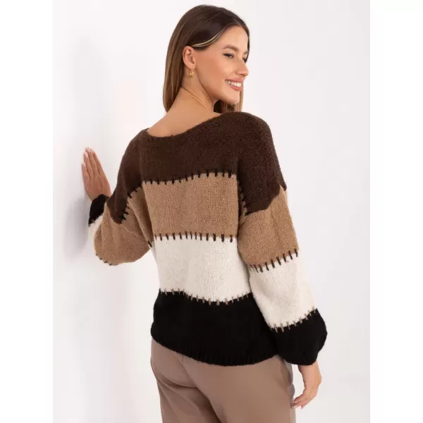  Dámský svetr ITALY MODA MI-SW-2309.95 BROWN 