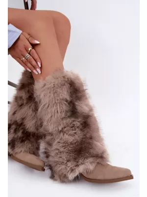 Dámské kozačky BOTO 2508A BEIGE