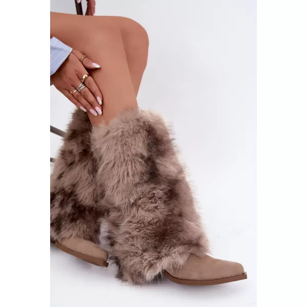  Dámské kozačky BOTO 2508A BEIGE 