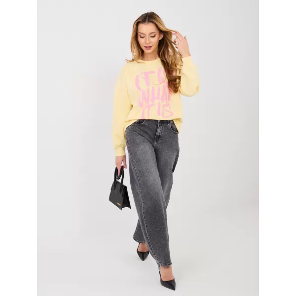  Dámská mikina RUE PARIS IT-BL-22183.27P BRIGHT YELLOW 