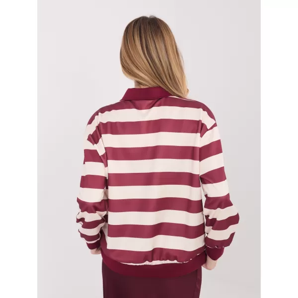 Dámská halenka ITALY MODA IT-BZ-9980.16 BURGUNDY 
