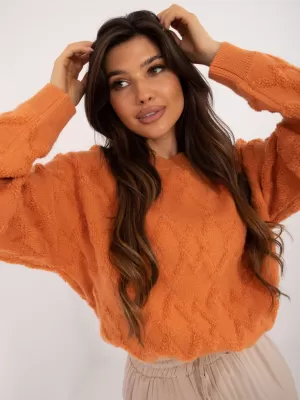 Dámský svetr WOOL FASHION ITALIA AT-SW-2361.61 ORANGE