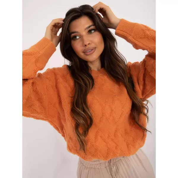  Dámský svetr WOOL FASHION ITALIA AT-SW-2361.61 ORANGE 