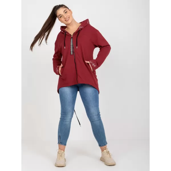  Dámská mikina RELEVANCE RV-BL-8266.34P BURGUNDY 