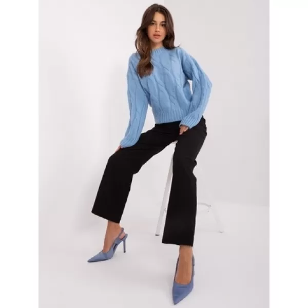  Dámský svetr FACTORY PRICE AT-SW-0146.10P LIGHT BLUE 