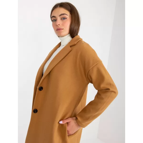  Dámský kabát OCH BELLA TW-PL-BI-7298-1.15 CAMEL 