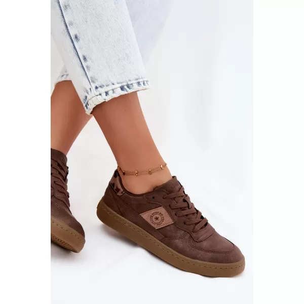  Dámské tenisky BIG STAR SHOES UU274017 BROWN/BEIGE 
