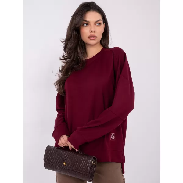  Dámská mikina RUE PARIS RV-BL-A1063.96 BURGUNDY 