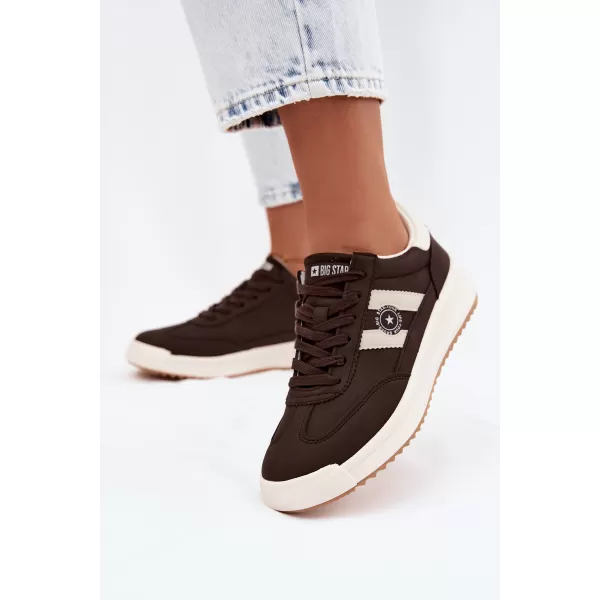  Dámské tenisky BIG STAR SHOES UU274024 BROWN/BEIGE 