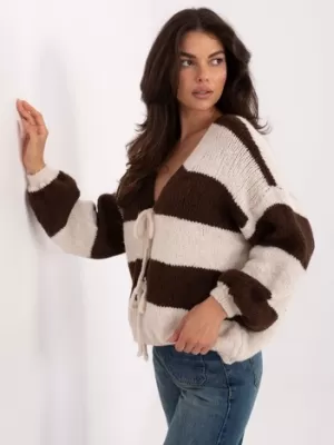 Dámský svetr RUE PARIS MI-SW-0109.79 BROWN