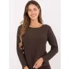 Dámský svetr RUE PARIS IT-SW-0110.84 DARK BROWN