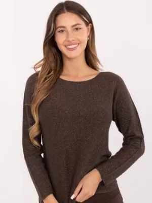 Dámský svetr RUE PARIS IT-SW-0110.84 DARK BROWN