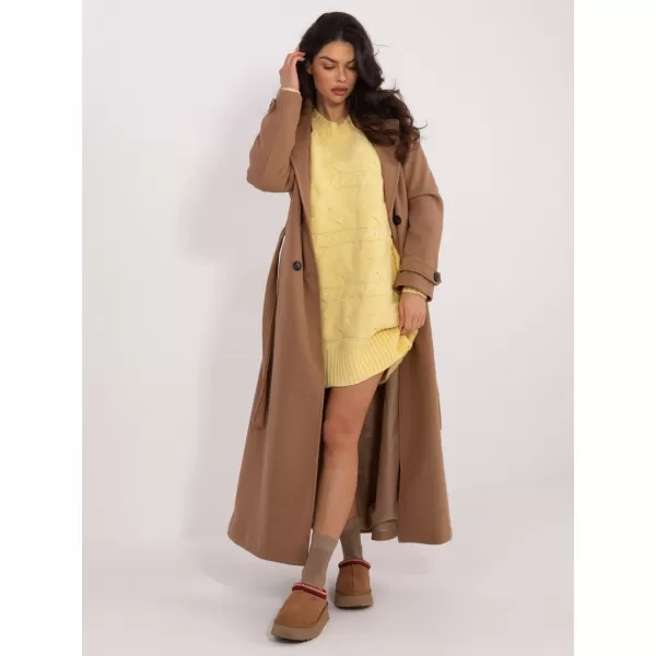  Dámský svetr WOOL FASHION ITALIA AT-SW-2367.76P BRIGHT YELLOW 