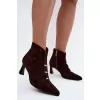Dámské kotníkové boty D&A CR62-3496 CHOCOLATE