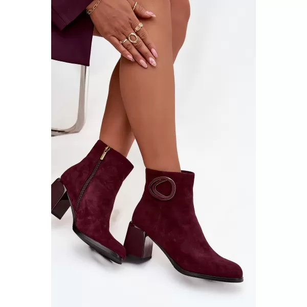  Dámské kotníkové boty ARTIKER 57C0016 BORDO 