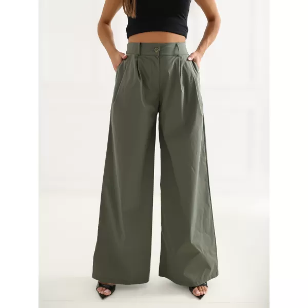  Dámské kalhoty RUE PARIS IT-SP-FL9006.92 KHAKI 