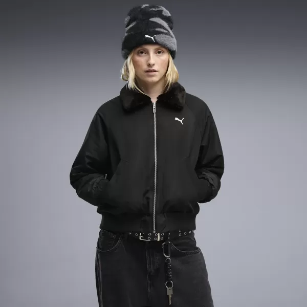  Dámská bunda PUMA REVERSIBLE BLOUSON HIGH LOFT LINING JACK 69456601 PUMA BLACK 