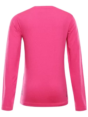 Dětské rychleschnoucí triko ALPINE PRO LOUSO PINK GLO
