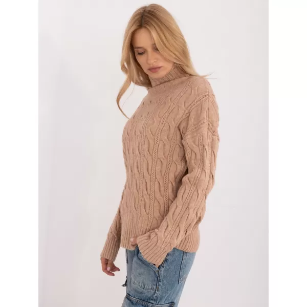  Dámský svetr WOOL FASHION ITALIA AT-SW-23445.00 CAMEL 
