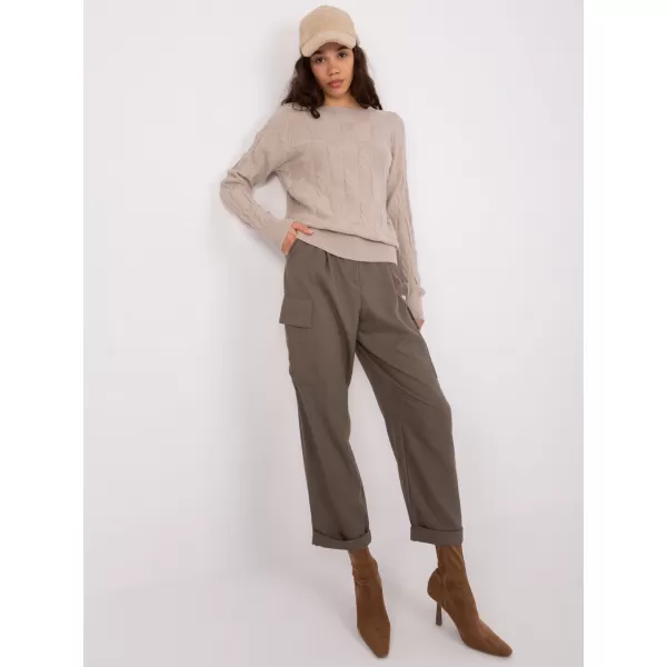 Dámský svetr WOOL FASHION ITALIA AT-SW-2340.43 BEIGE 