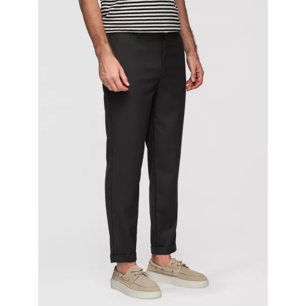  Pánské chino kalhoty OMBRE P1525 BLACK 