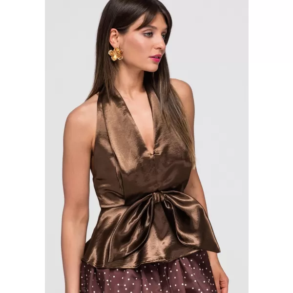  Dámská blůza LARICA OW-TS-E0051 BROWN 