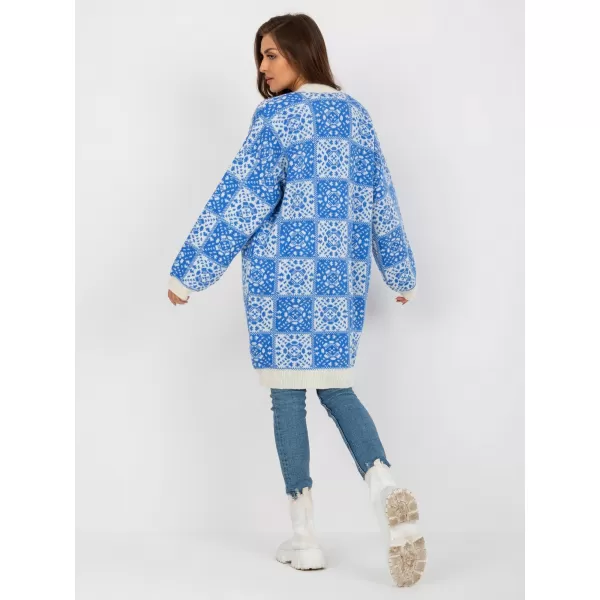  Dámský svetr RUE PARIS LC-SW-0301.45P WHITE-BLUE 