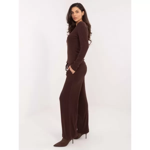  Dámské kalhoty FACTORY PRICE SM-SP-A1572.16 DARK BROWN 
