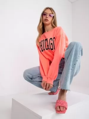 Dámská mikina EX MODA EM-BL-617-C.29X FLUO PINK