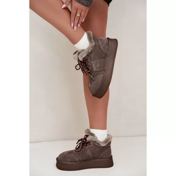  Dámské sněhule BIG STAR SHOES UU274313 BROWN/BEIGE 