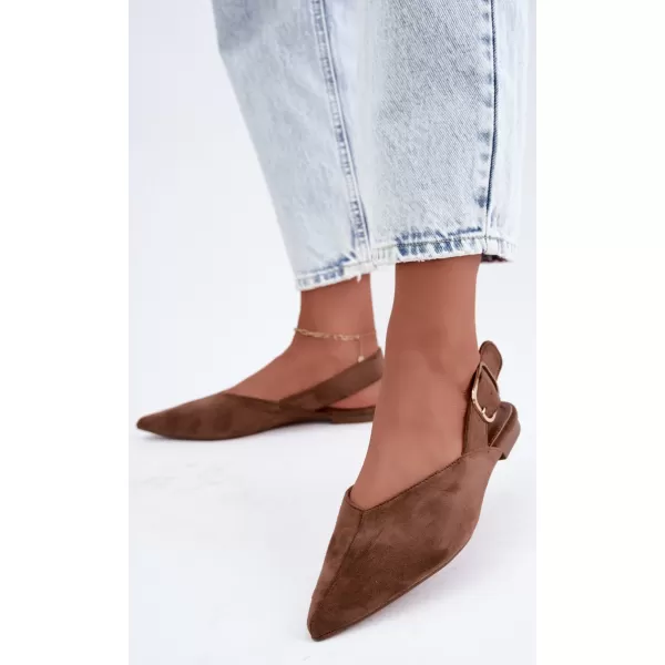  Dámské baleríny BOTO 9755 LIGHT BROWN 