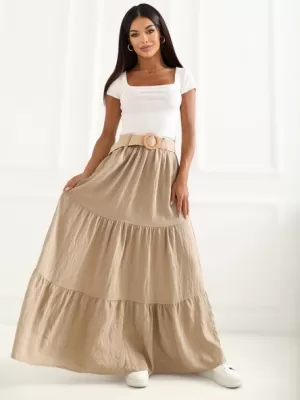 Dámská sukně ITALY MODA MO-SD-25013.27 CAMEL